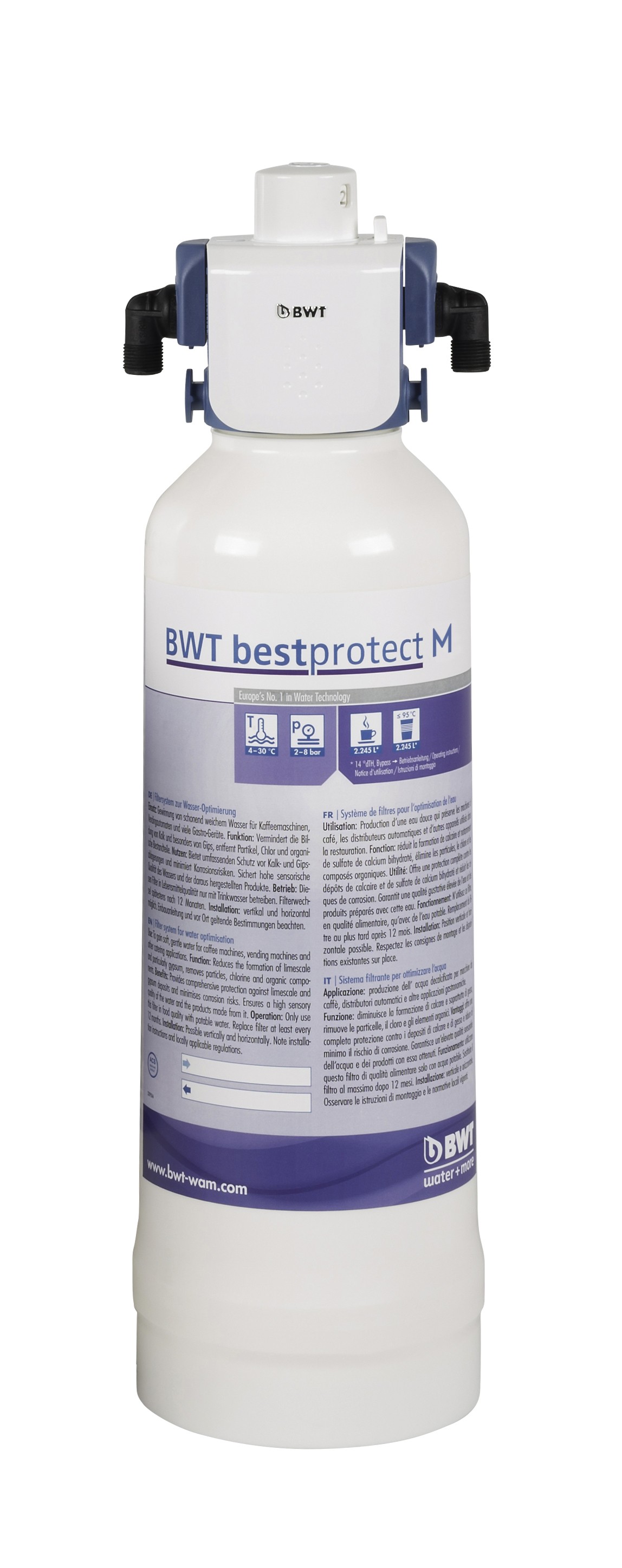 BWT bestprotect Wasserfilter M Filterkerze mit Filterkopf