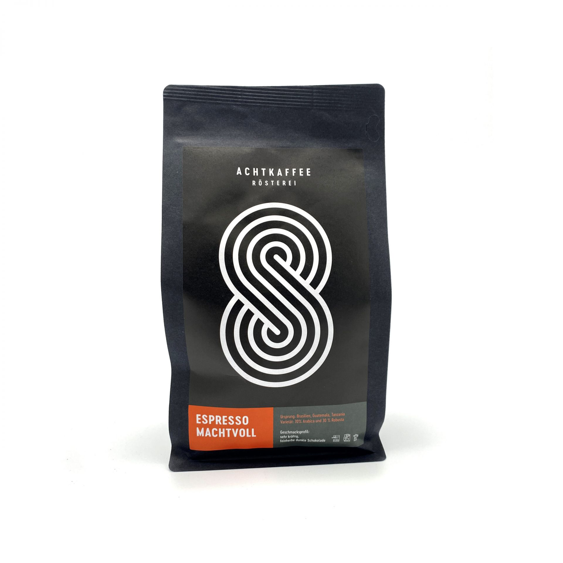 Achtkaffee Rösterei - Espresso Machtvoll - 0,5 kg